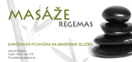 Darčeková poukážka na masérske služby